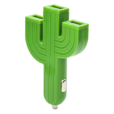USB nabíjačka do auta - kaktus