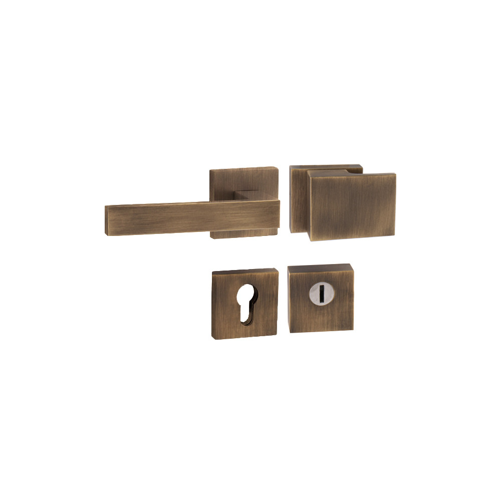 Bezpečnostná kľučka TUPAI CUBO/SQUARE - HR 3230/2275 - Bronz česaný